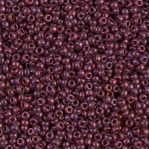 313 miyuki rocailles 11/0 gold luster cranberry