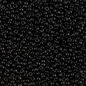 401 miyuki rocailles 15/0 opaque black
