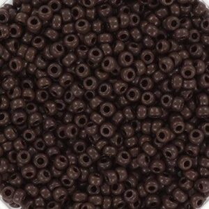 409 miyuki rocailles 11/0 opaque chocolate