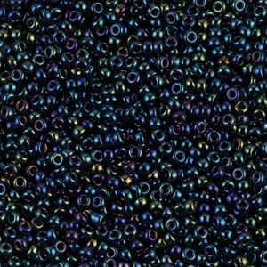 452 miyuki rocailles 15/0 metallic dark blue iris