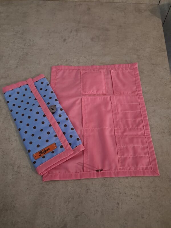 haaknaaldenetui Jalyzz blauw/roze