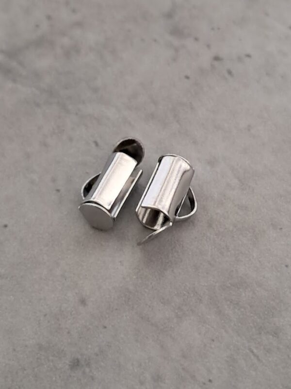 slide end tube zilver 7 mm 2 stuks