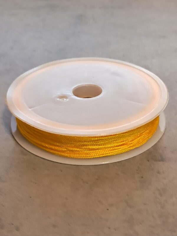 nylon koord 0.8 mm geel 9 meter