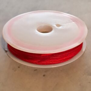 nylon koord 0.8 mm rood 9 meter