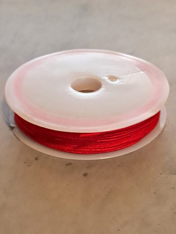 nylon koord 0.8 mm rood 9 meter