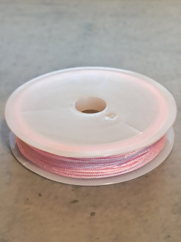 nylon koord 0.8 mm roze 9 meter