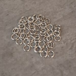 buigring zilver 5 mm 50 stuks