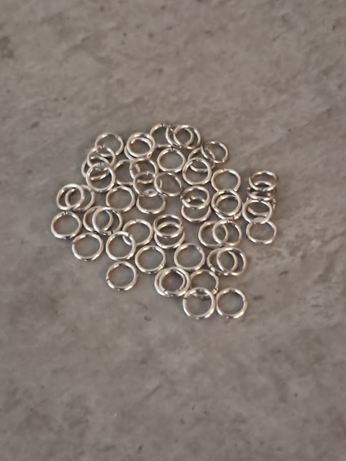 buigring zilver 5 mm 50 stuks