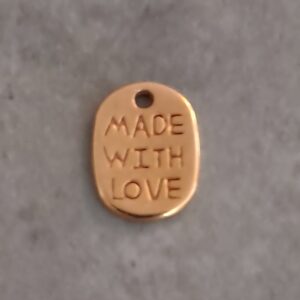 bedel rose goud made with love 11 mm x 8 mm