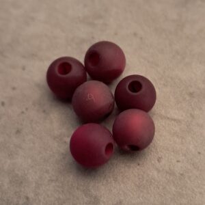 polaris kraal donker oud roze 6 mm