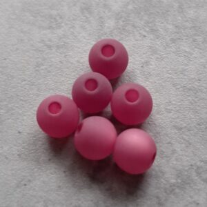 polaris kraal donker roze 6 mm