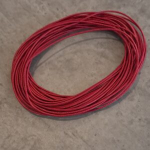 waxkoord donkerrood 1.1 mm 5 meter