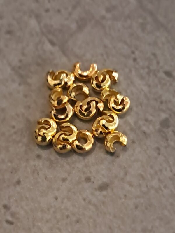knijpkraalverberger goud 3 mm 20 stuks