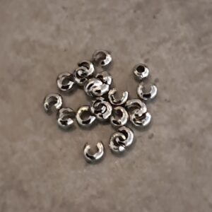 knijpkraalverberger zilver 4 mm 15 stuks