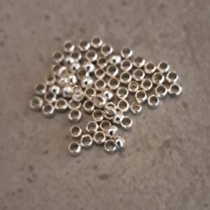 knijpkraal verzilverd 2.5 mm 100 stuks