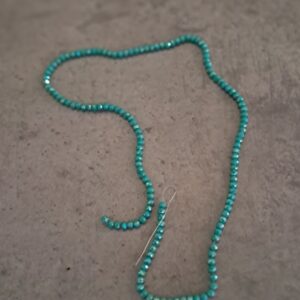 kraal facet geslepen zeegroen AB 4 mm streng 148 stuks