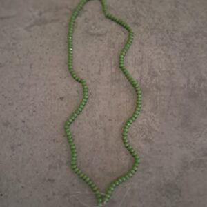 kraal facet geslepen mosgroen 4 mm streng 148 stuks