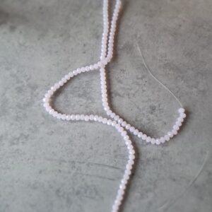 glaskraal facet geslepen roze 4 mm streng 150 stuks