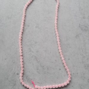 kraal rozenkwarts 4 mm streng 96 stuks