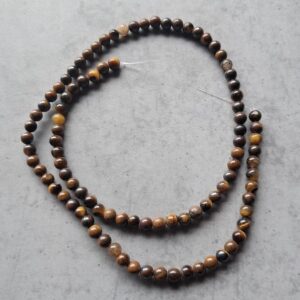 kraal tijgeroog 4 mm streng 93 stuks