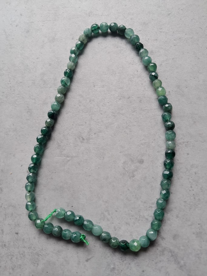 kraal fluoriet facet geslepen 6 mm streng 66 stuks