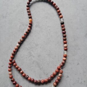 kraal jaspis rood mix 4 mm streng 93 stuks