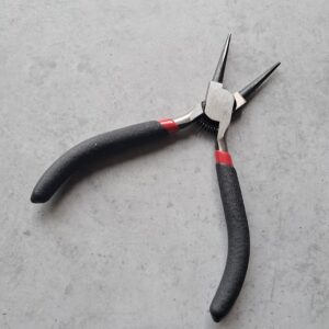 rondbektang zwart handvat