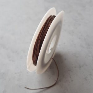 platte elastiek bruin 0.8 mm 10 meter