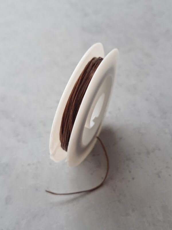 platte elastiek bruin 0.8 mm 10 meter