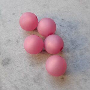 polaris kraal mat donker rose 8 mm