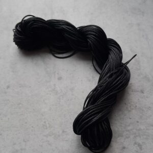 nylon koord zwart 1 mm 25 meter