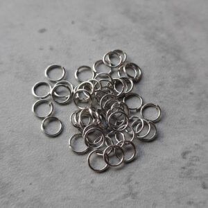 buigring zilver 4 mm x 0.8 mm 50 stuks