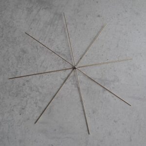 metalen draadster 10 cm 5 stuks