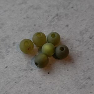 polaris kraal licht olijfgroen 6 mm