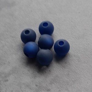 polaris kraal donker blauw 6 mm