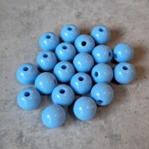 Kraal acryl DQ blue 10 mm 20 stuks