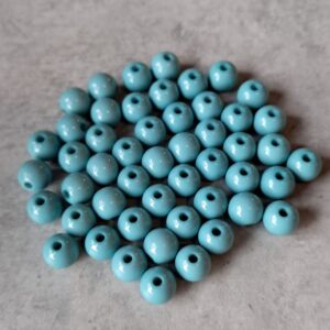kraal acryl shiny petrol green 8 mm 50 stuks