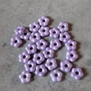 Czech glas spacer bloem lilac 5 mm 25 stuks