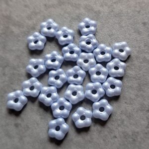 Czech glas spacer bloem cornflower blue 5 mm 25 stuks