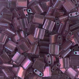 316 miyuki quarter tila gold luster light amethyst 5 gram
