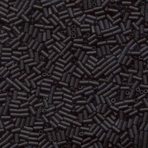 401F miyuki bugles opaque matte black 6 mm 5 gram