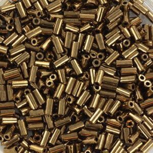 457 miyuki bugles metallic dark bronze 6 mm 5 gram