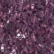 316 miyuki quarter tila gold luster light amethyst 5 gram