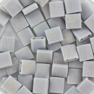 498FR miyuki tila opaque matte AB grey 5 gram