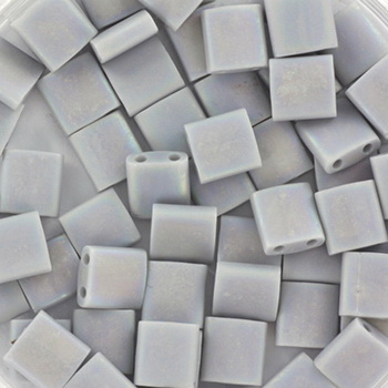 498FR miyuki tila opaque matte AB grey 5 gram