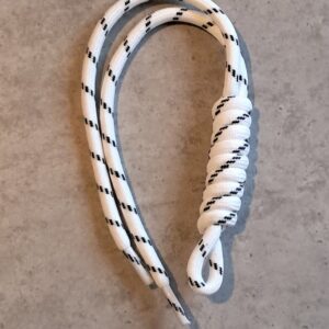 paracord sleutelhanger white-black 26 cm x 13.5 cm