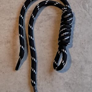 paracord sleutelhanger black-white 26 cm x 13.5 cm