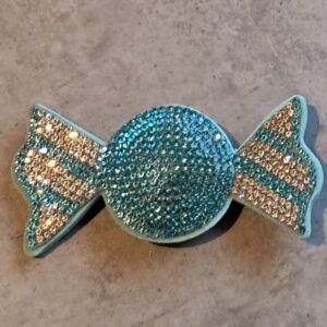 statement hanger met strass snoepje 4 cm x 8 cm