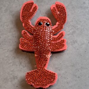 statement hanger met strass kreeft 9.5 cm x 5 cm