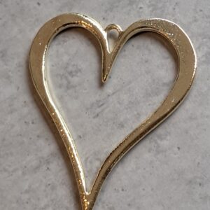 statement hanger hart goud 71 mm x 58.5 mm